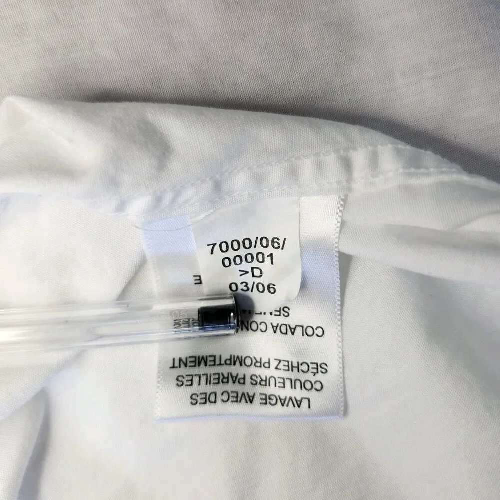 Tommy Hilfiger White Button Shirt Mens XL Vintage 2006 Long Sleeve Cotton Y2K - Picture 11 of 12